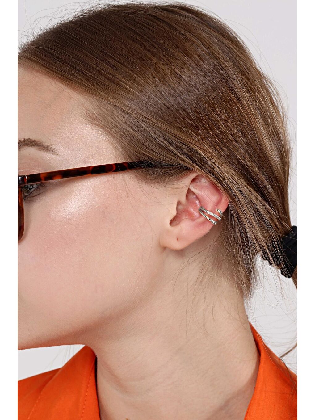 Gri Gold Sarmal Earcuff Set-3