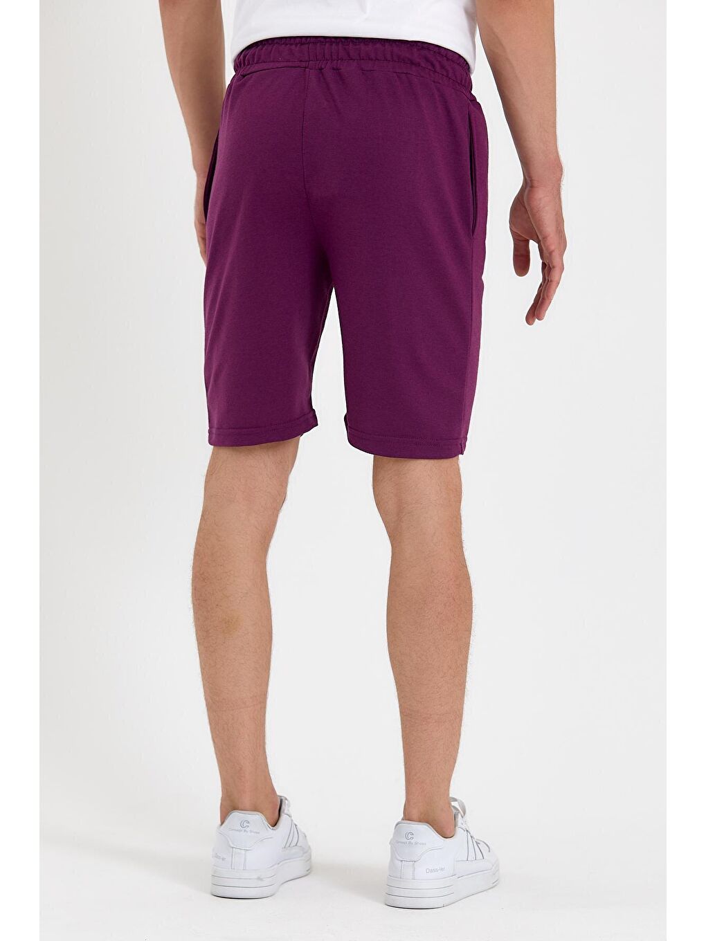 Bordo Regular Fit Brooklyn Baskılı Erkek Şort SPR 208-2