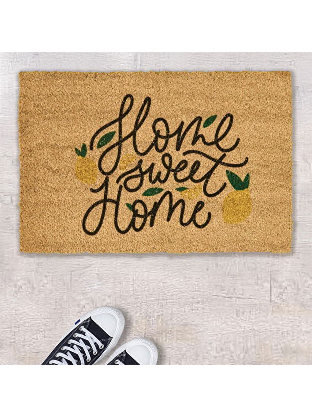 Karışık Koko Home Sweet Home Kapı Önü Paspası - Renkli - 40x60 cm