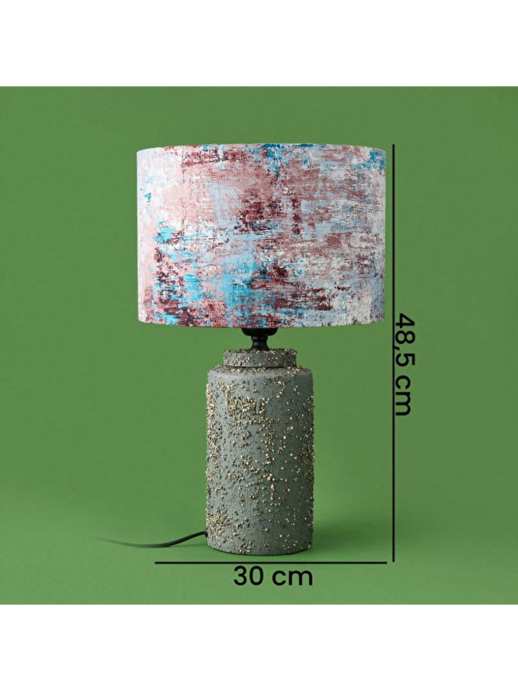 Karışık Lighting Arden Abajur - Gri / Renkli - 48,5x30x30 cm-4