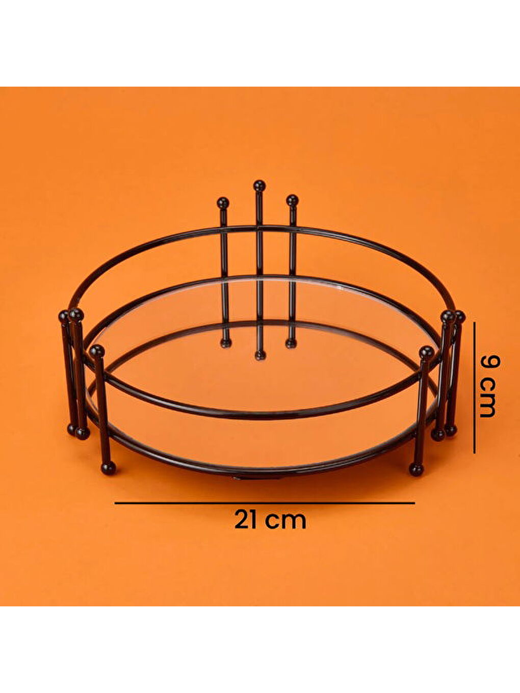 Bath Dokuz Telli Aynalı Organizer - Siyah - 9x21 cm-3