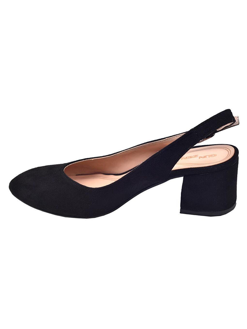 Siyah Süet 5 Cm Topuklu Kadın Ayakkabı 97544-307-3