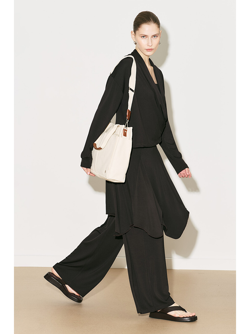 Bej Kanvas Everyday Bag Off Whıte