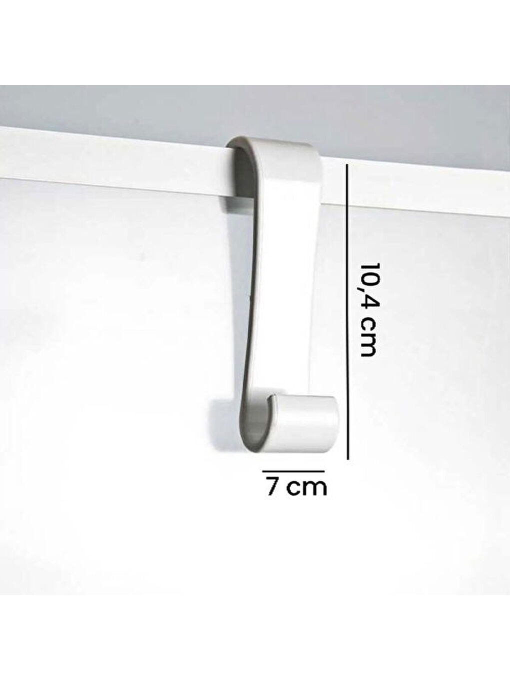 Tekli Pratik Banyo Askısı - Gri-1