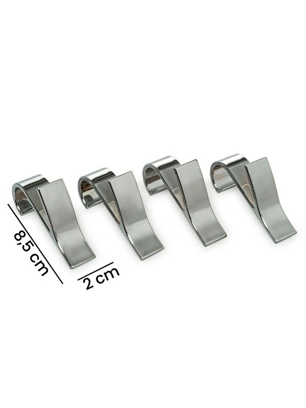 4'lü Pratik Banyo Askısı - Gri-4