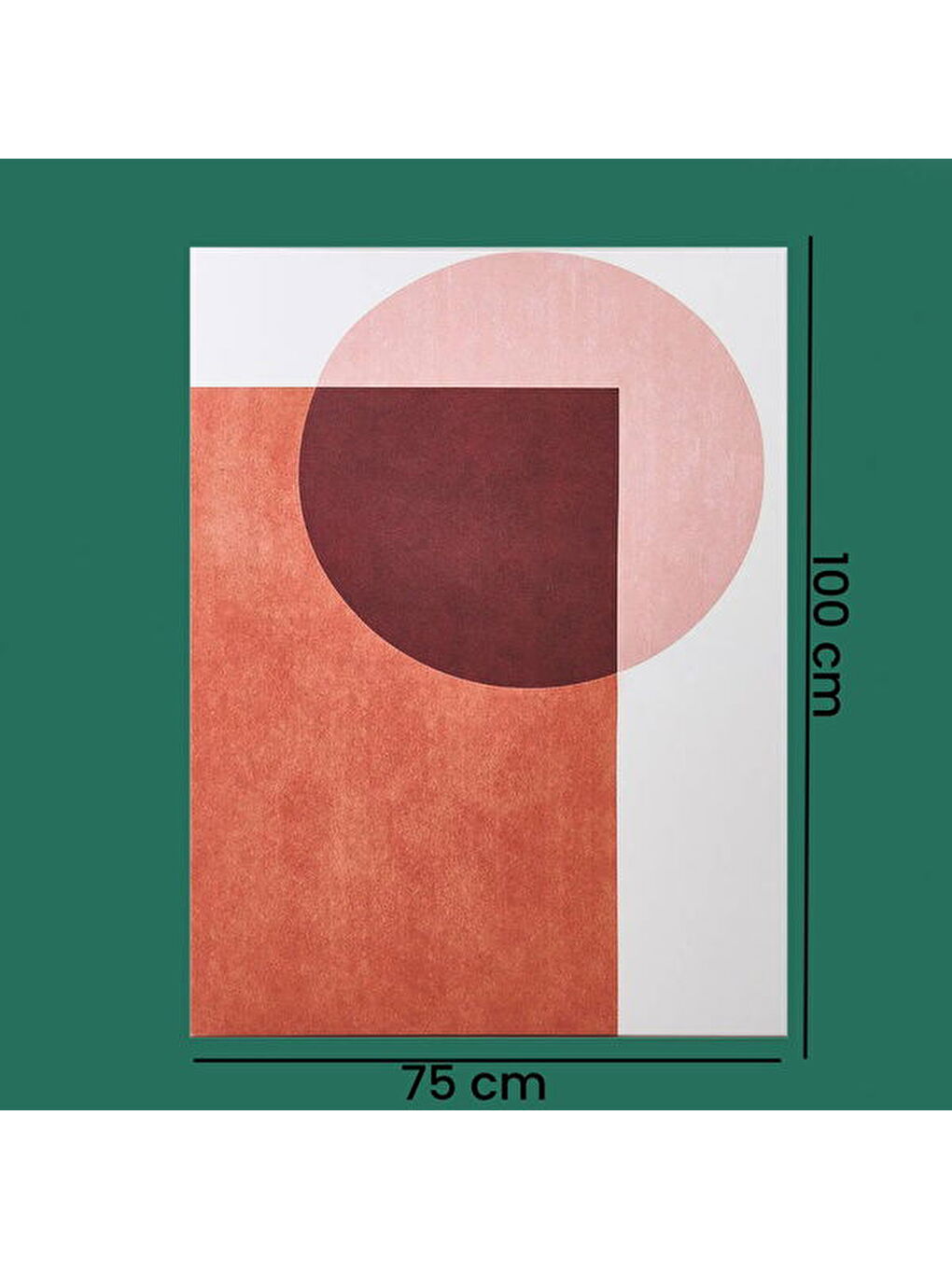 Deco Earthy Hues Kanvas Tablo - Kahverengi - 75x100 cm-3