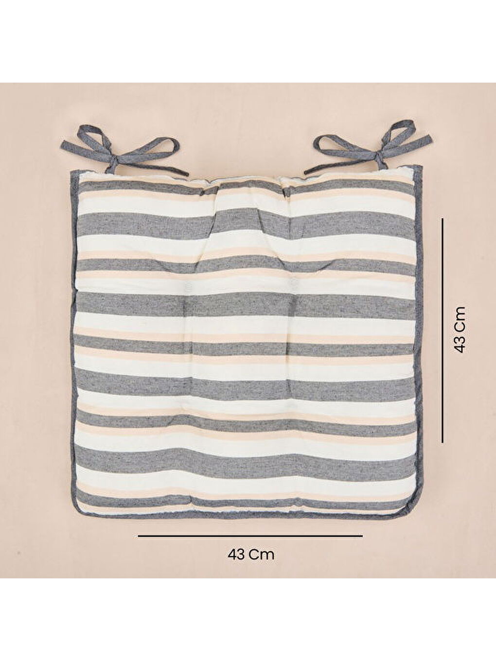 Soft Sogno Sandalye Minderi - Ekru / Renkli - 43x43 cm-8