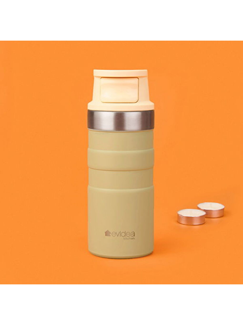 Kitchen Bireysel Termos - Bej - 350 ml-9