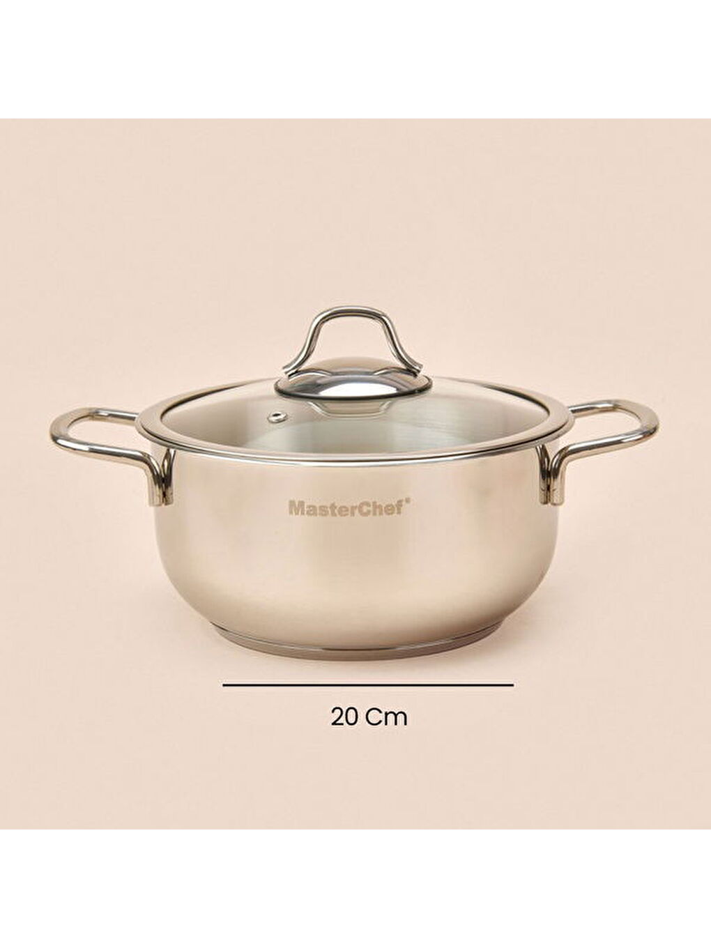 Paslanmaz Çelik Tencere - Gri - 20 cm-4