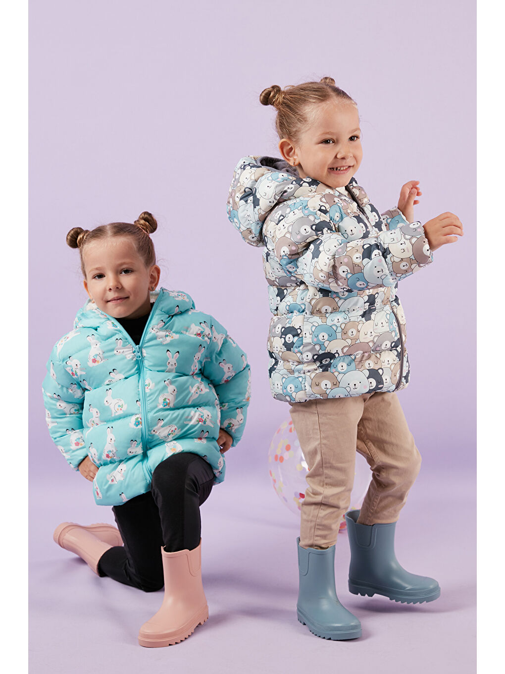 Bej Ekstra Dolgulu İçi Yumuşak Polarlı Kapüşonlu Şişme Mont 5763008-3