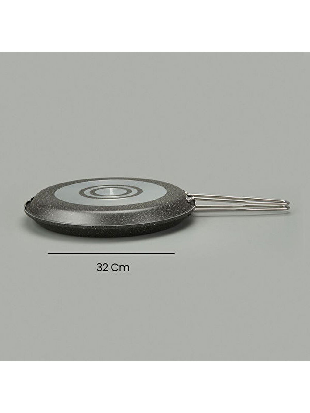 İkiz Balık Tavası - Siyah - 32 cm-6
