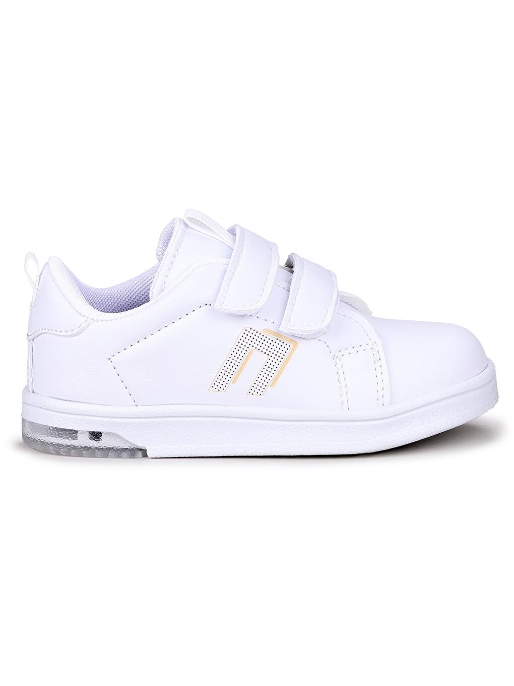 Beyaz Pepe Günlük Cırtlı Işıklı Kız/Erkek Çocuk Spor Ayakkabı-2