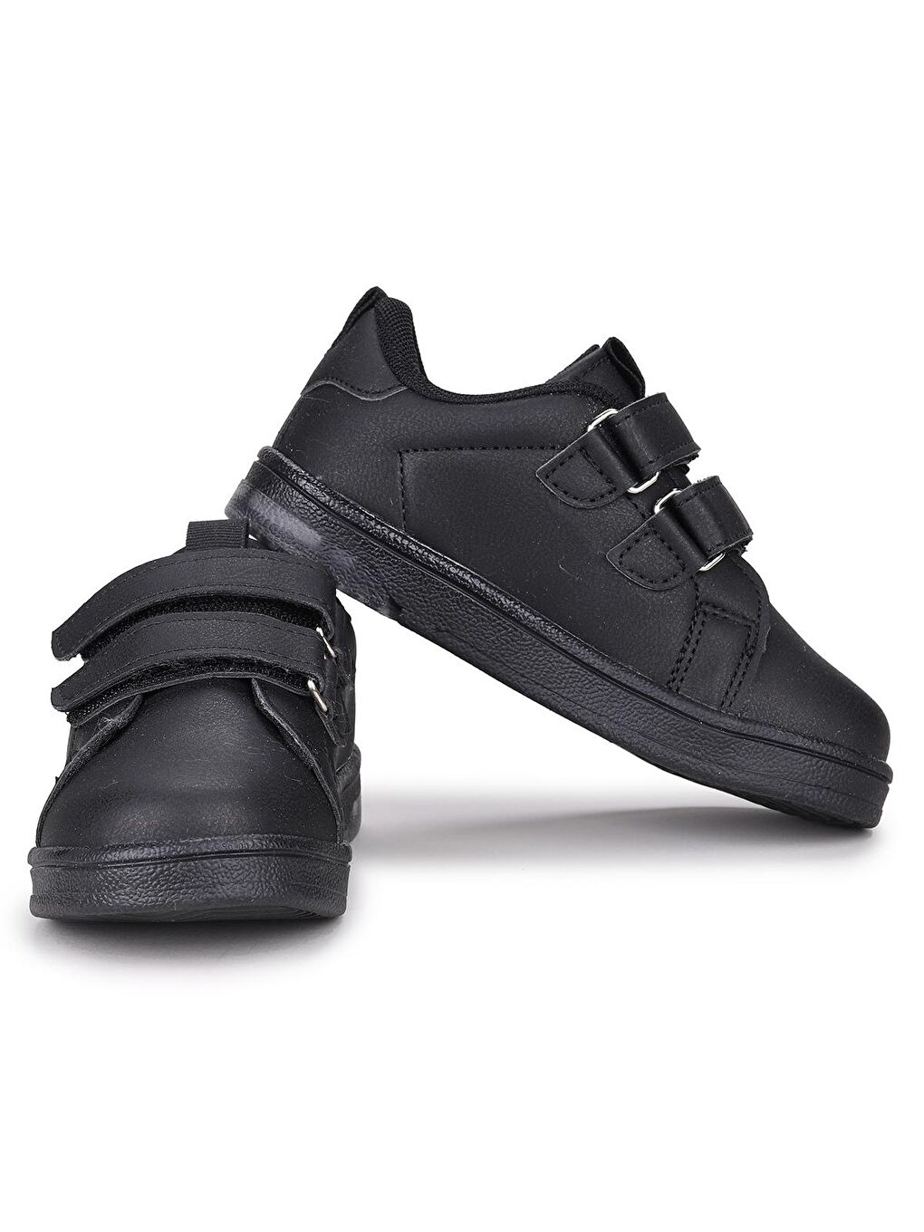 Siyah Pepe Günlük Cırtlı Işıklı Kız/Erkek Çocuk Spor Ayakkabı-1