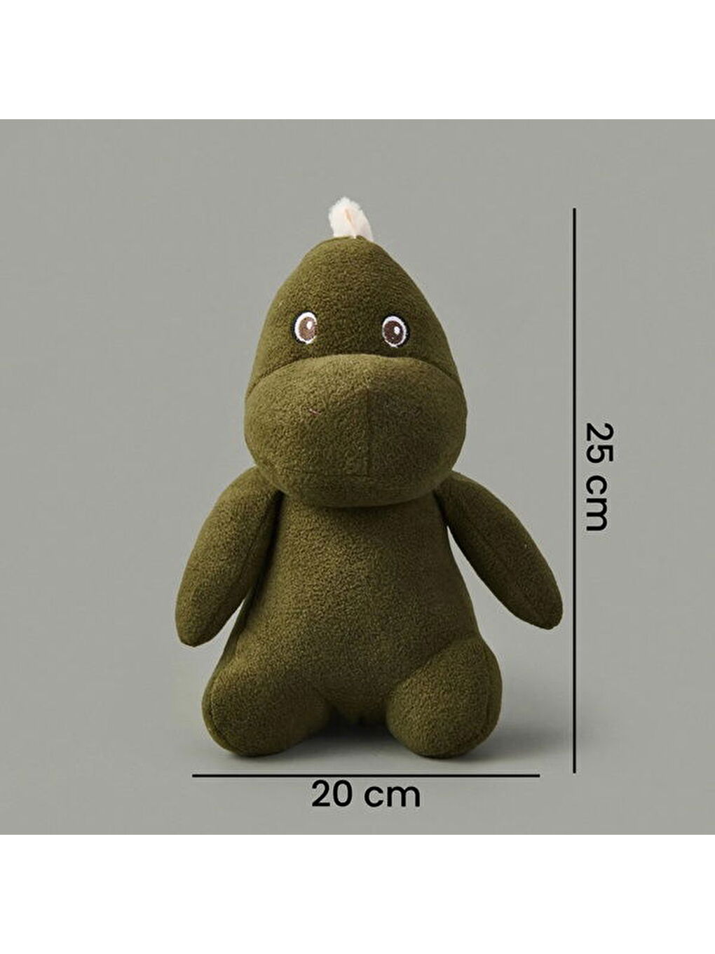 Soft Dinozor Figürlü Yastık - Yeşil - 20x25 cm-8