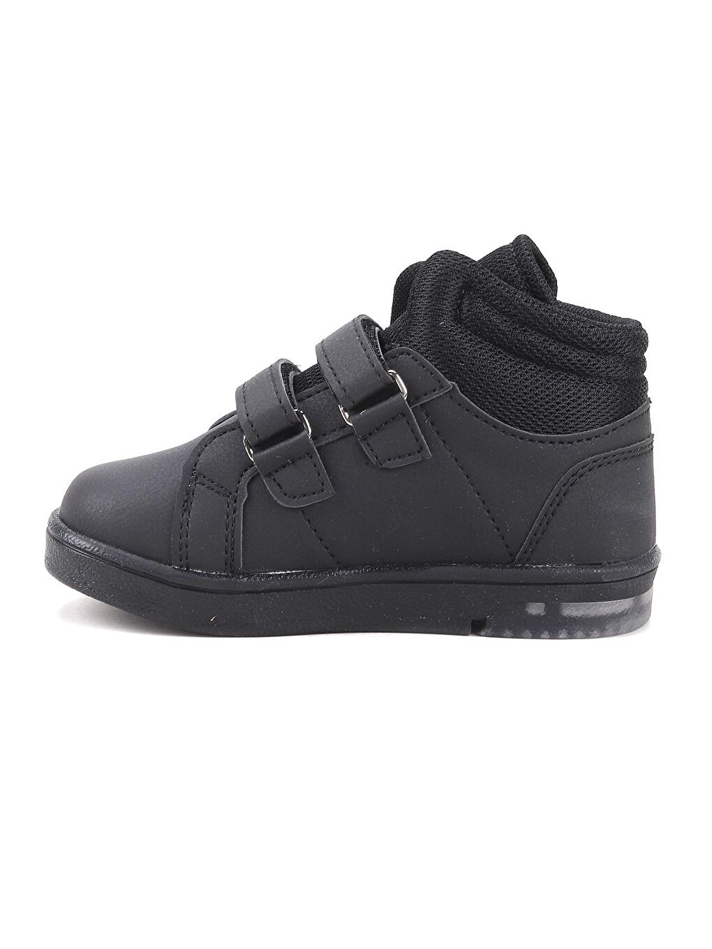 Siyah Pkmn Boğazlı Cırtlı Işıklı Kız/Erkek Çocuk Spor Bot Ayakkabı-3