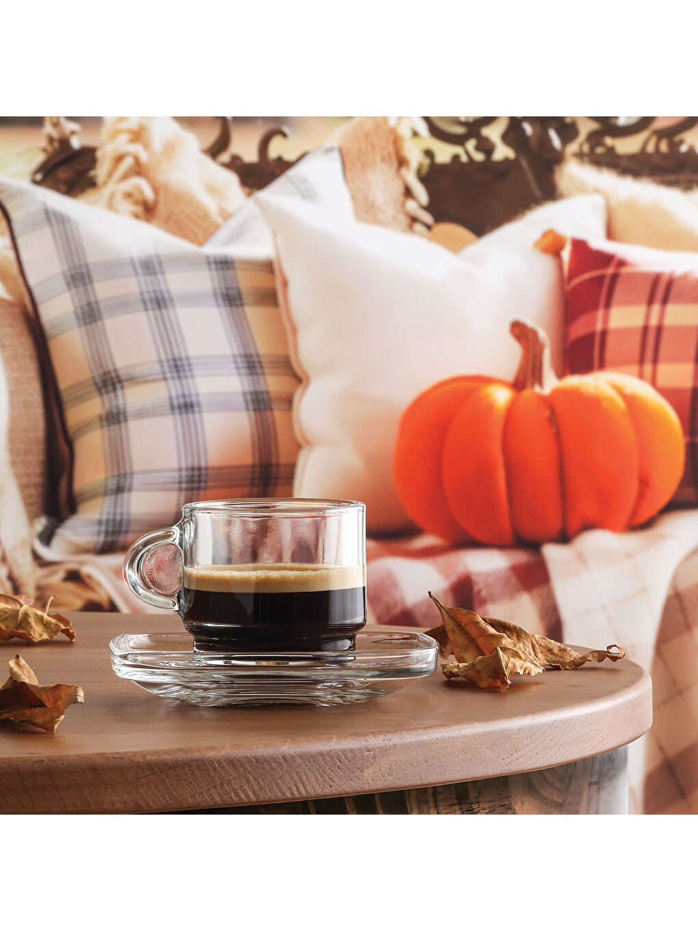 LAV Renksiz Cozy 12'li Çay Fincan Takımı  Seti - 1