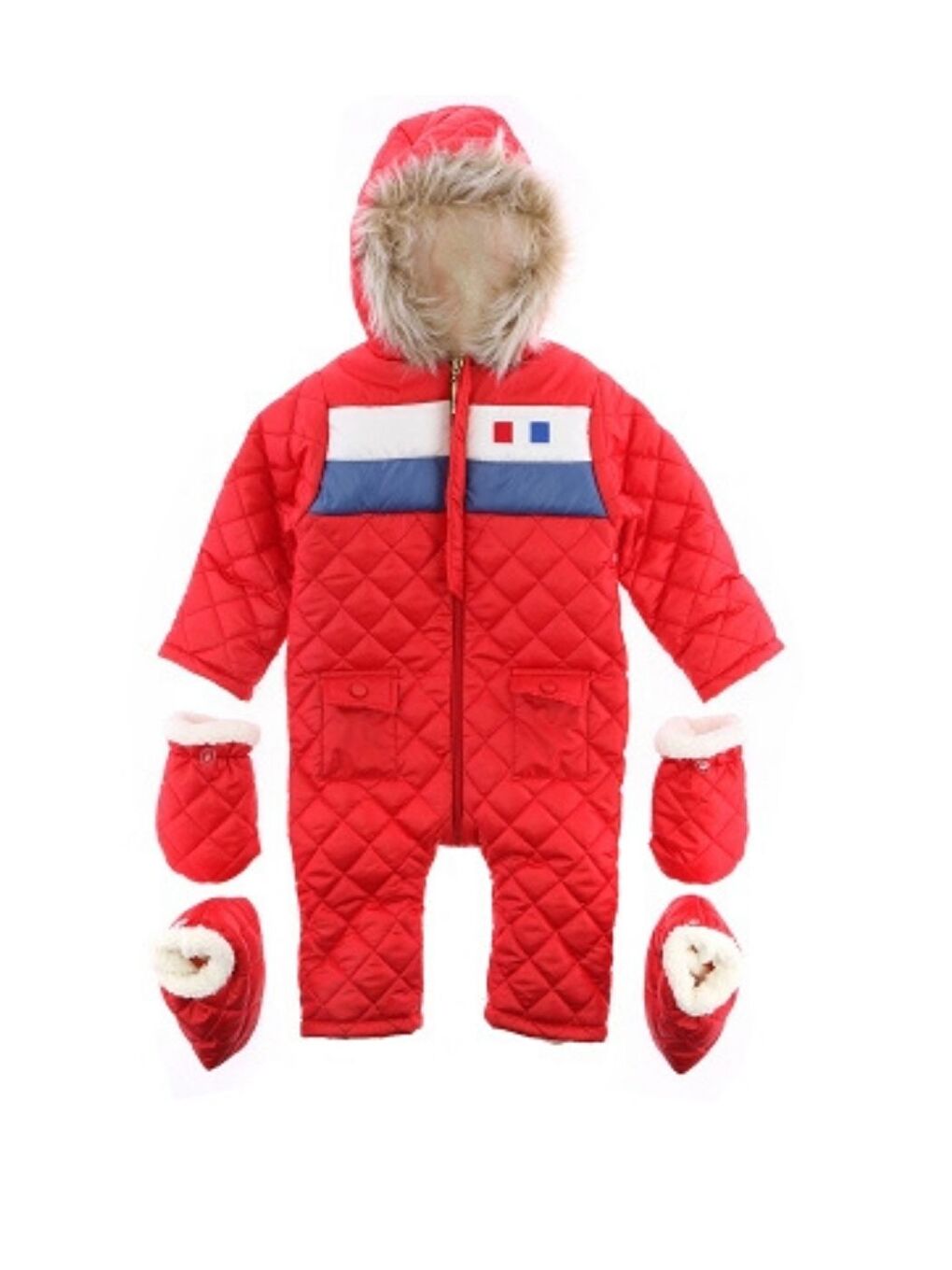 Kırmızı Bebe Kozmonot  Versoftlu Tulum