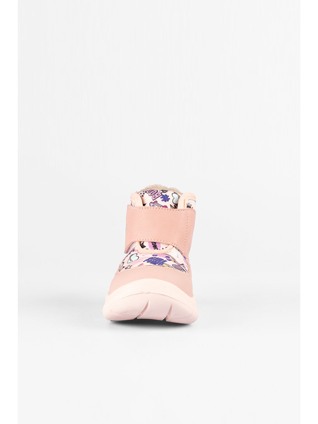 Pembe Santo Hafif Kız  Çocuk Okul Öncesi Pudra Kar Botu-1