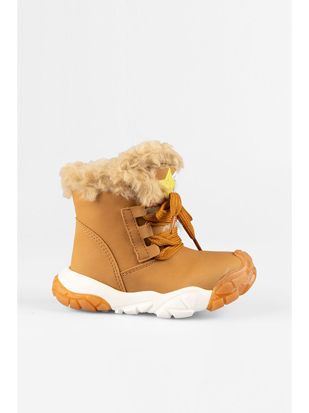 Bej Dance Kürklü Kız Bebek Okul Öncesi Kum Bot