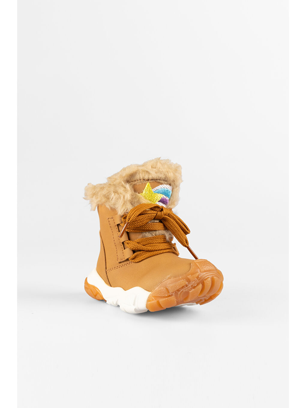 Bej Dance Kürklü Kız Bebek Okul Öncesi Kum Bot-2