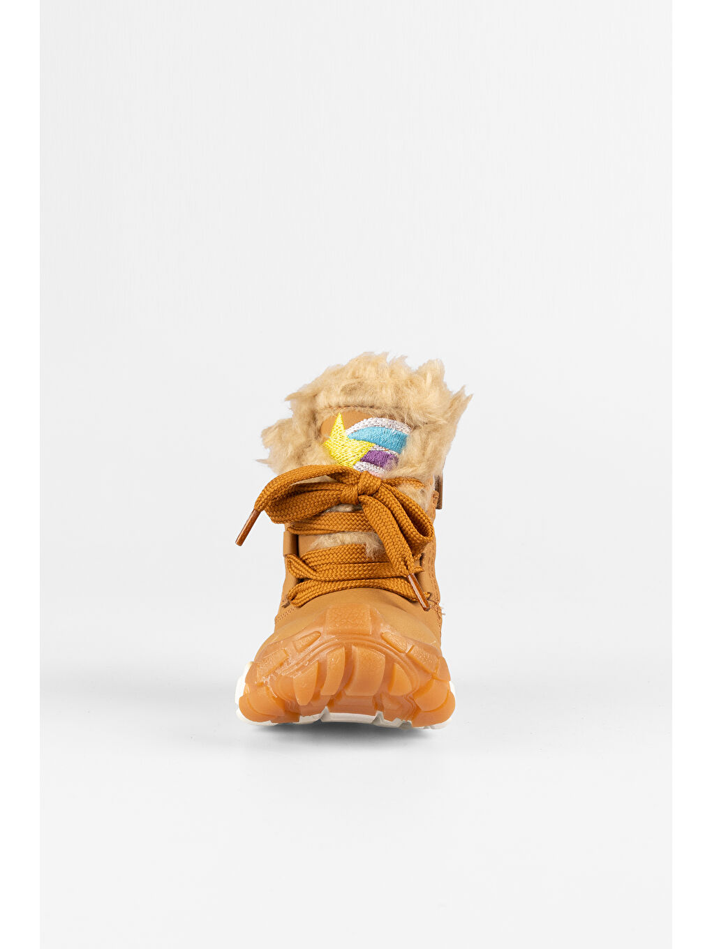 Bej Dance Kürklü Kız Bebek Okul Öncesi Kum Bot-3