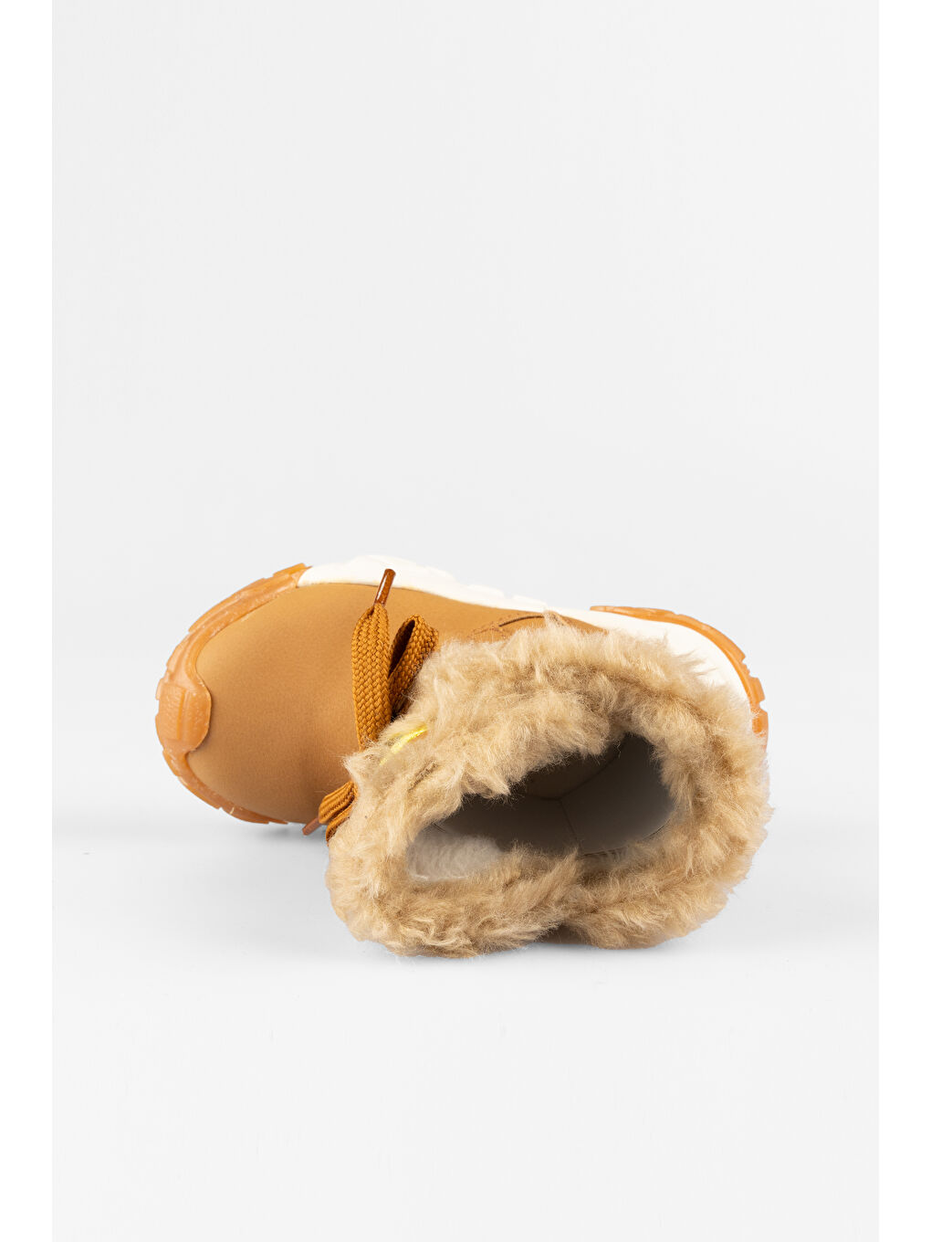 Bej Dance Kürklü Kız Bebek Okul Öncesi Kum Bot-5