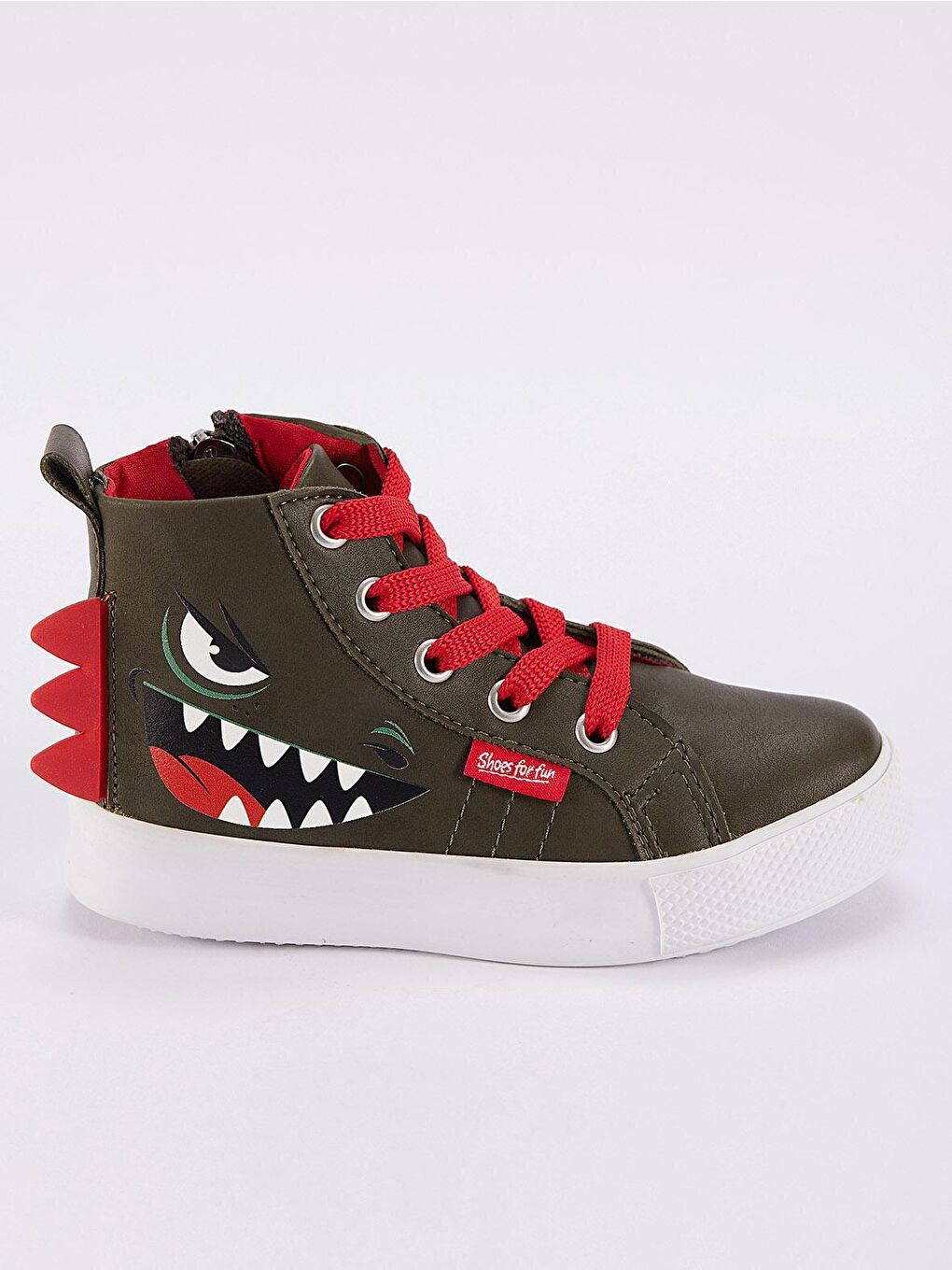 Denokids Haki Dinozor Erkek Çocuk Sneakers Spor Ayakkabı - 2