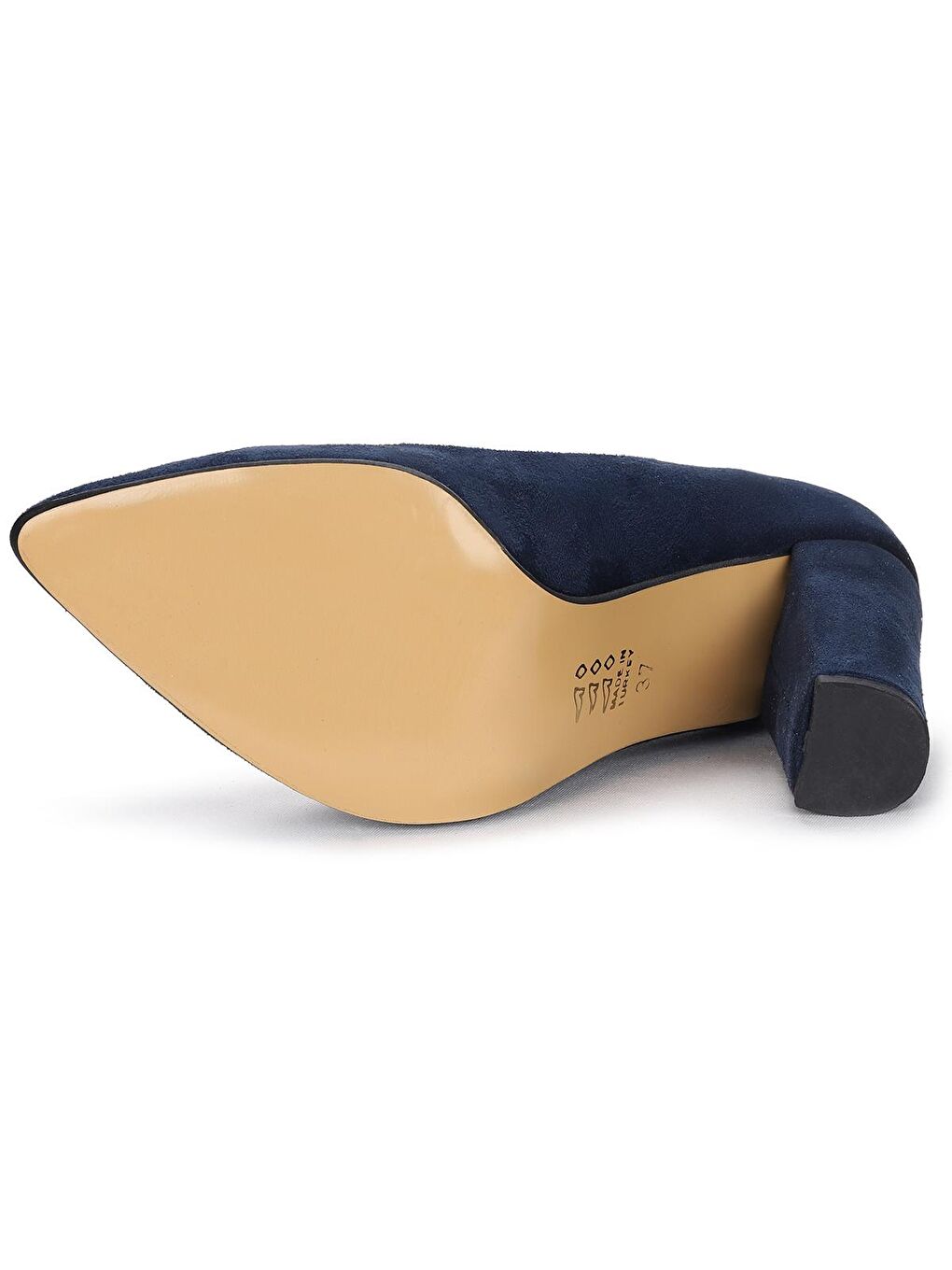 Lacivert Süet Günlük 8 Cm Topuklu Kadın Ayakkabı 137029-311-5
