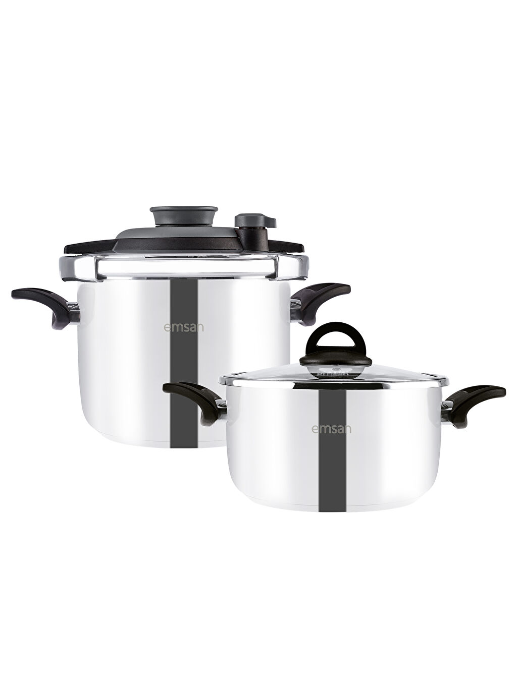 Vera Düdüklü Tencere Seti 4+6 Litre Siyah-8