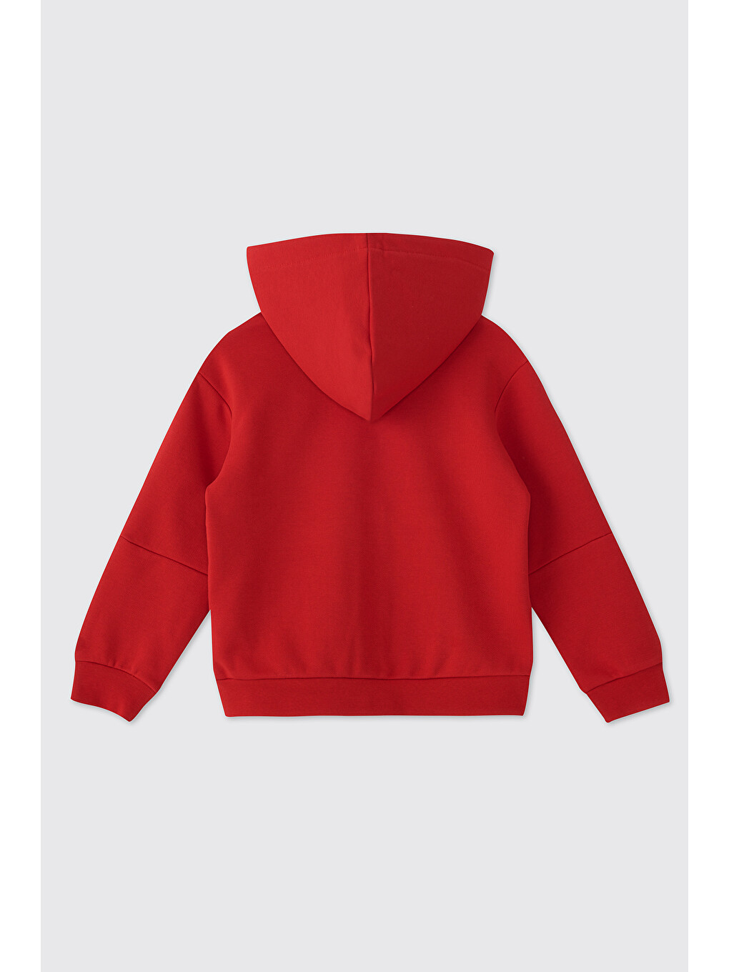 Erkek Çocuk Fermuarlı Kırmızı Sweatshirt-1