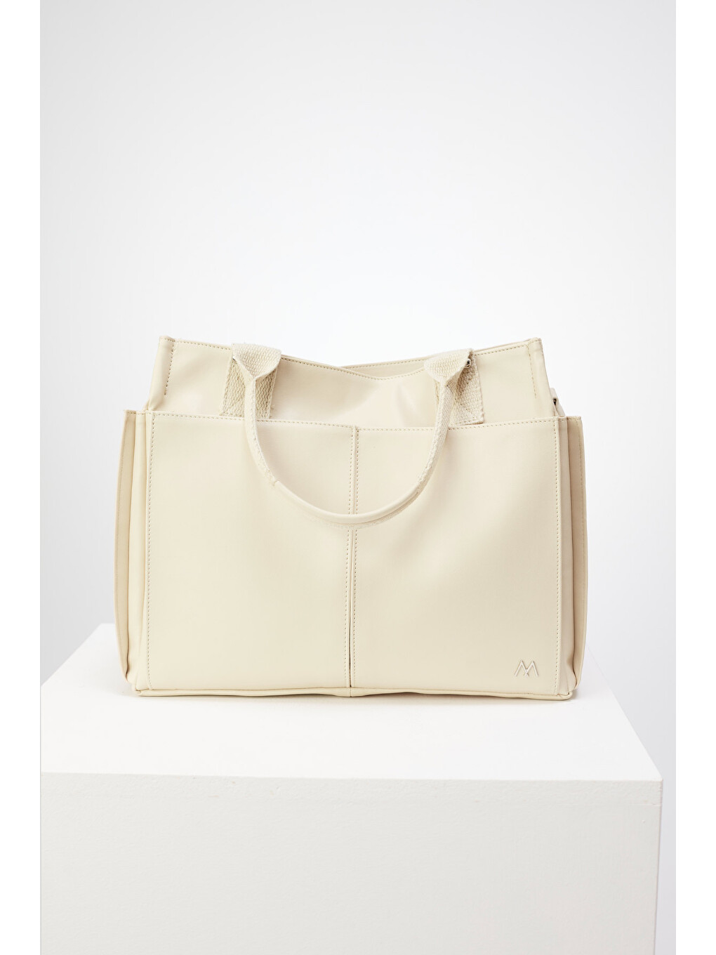 Deri Everyday Bag Bej-4
