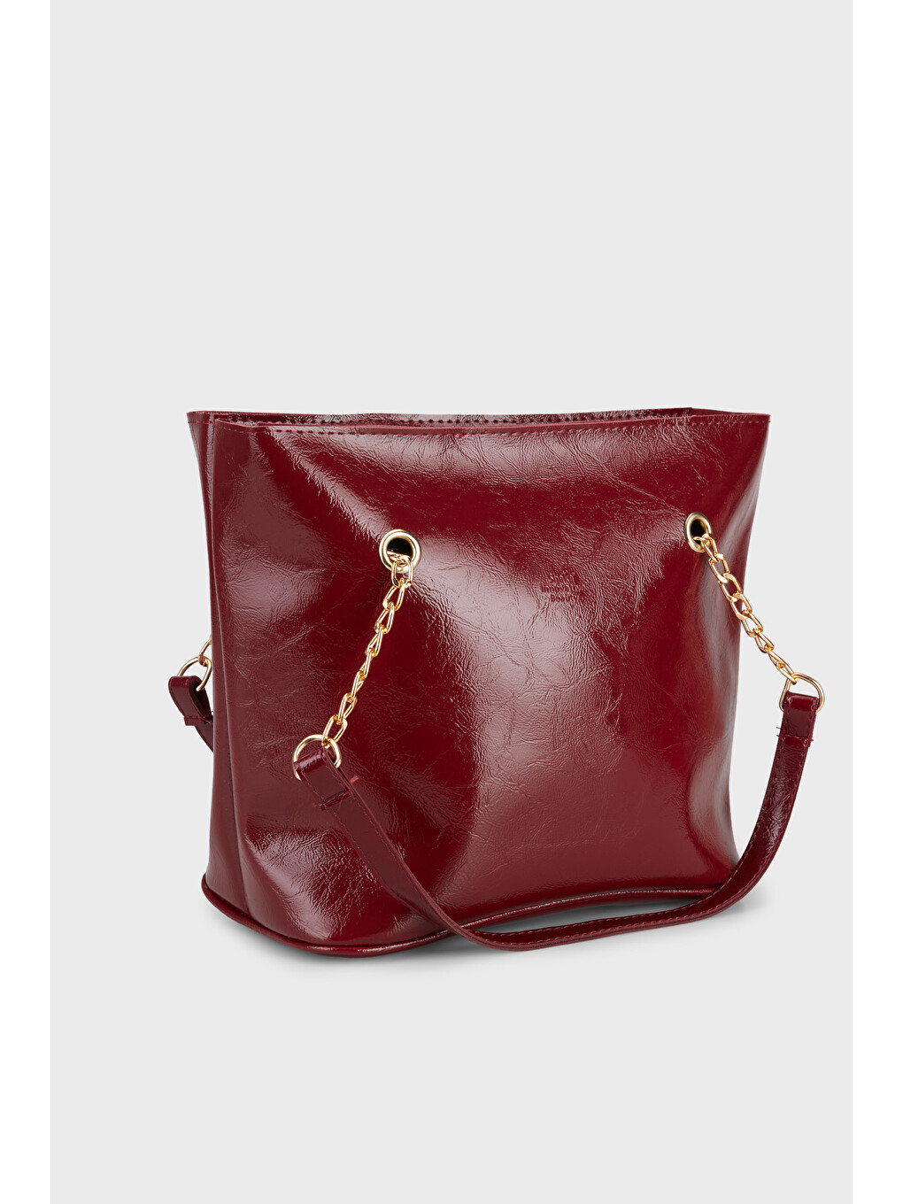 Bordo Zincir Askı Detaylı Çanta 700SHK256-1