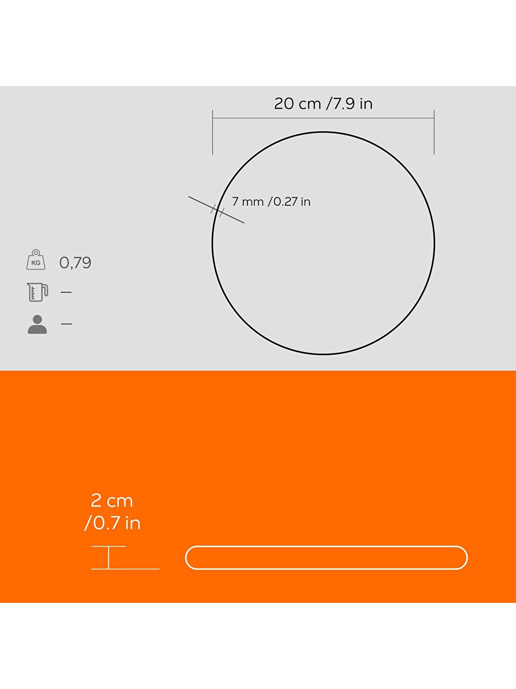 LAVA Turuncu Demir Nihale Çap(Ø)20cm. - 3