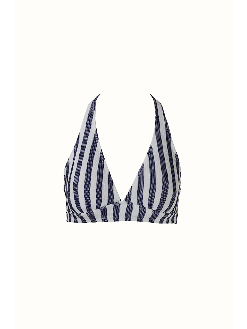 Kadın Kelly Boyundan Bağlı Üçgen Bikini Takım 00251 Lacivert-1