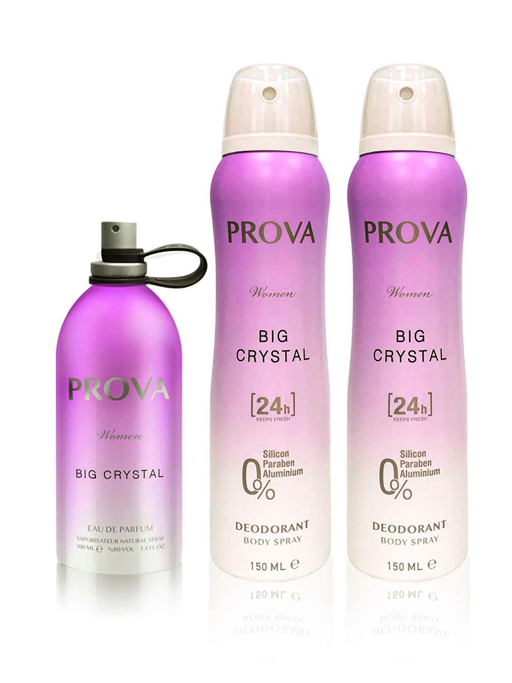 Big Crystal EDP Kadın Parfüm 120 ml ve Deodorant 150 ml 2 Adet