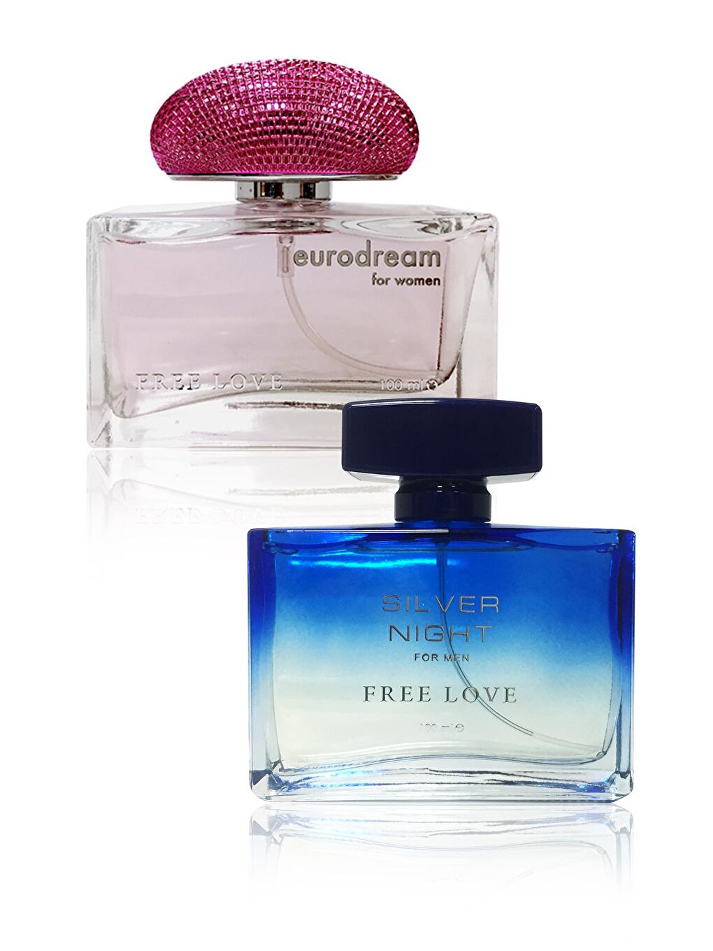 Free Love Karışık Eurodream ve Silver Night EDP  Parfüm Seti 2 x 100 ml