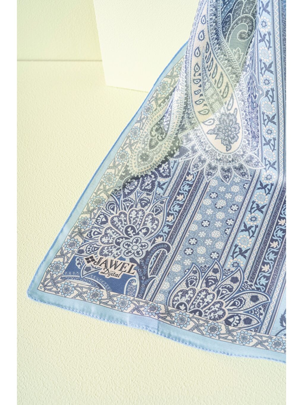 Mavi Kadın Etnik Desen Soft Şal Adessa-1