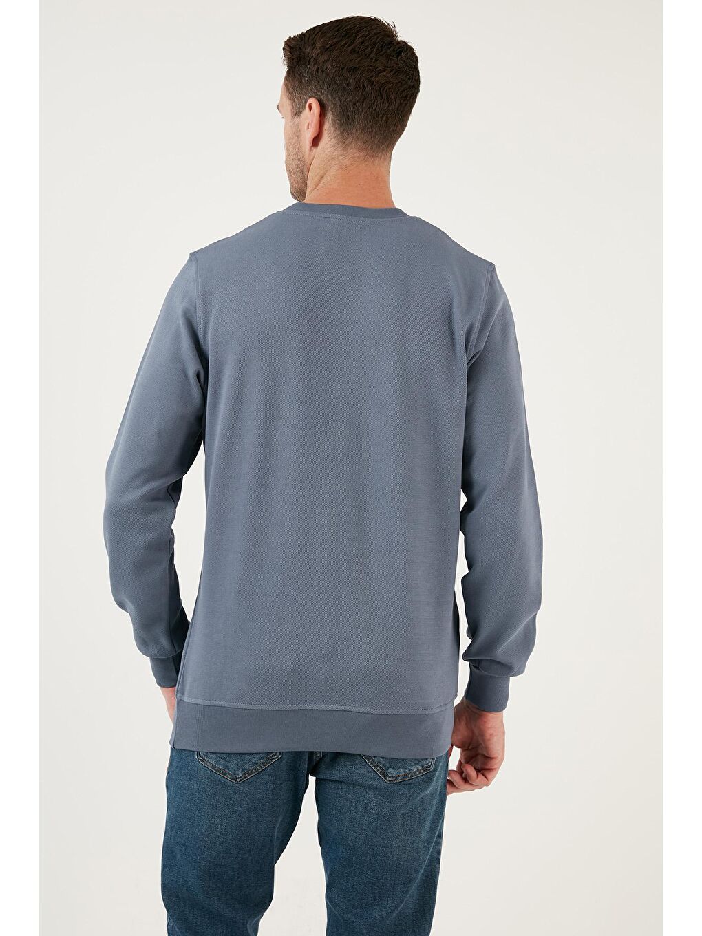 Mavi Pamuklu Regular Fit Bisiklet Yaka Erkek Sweat 5905453-4