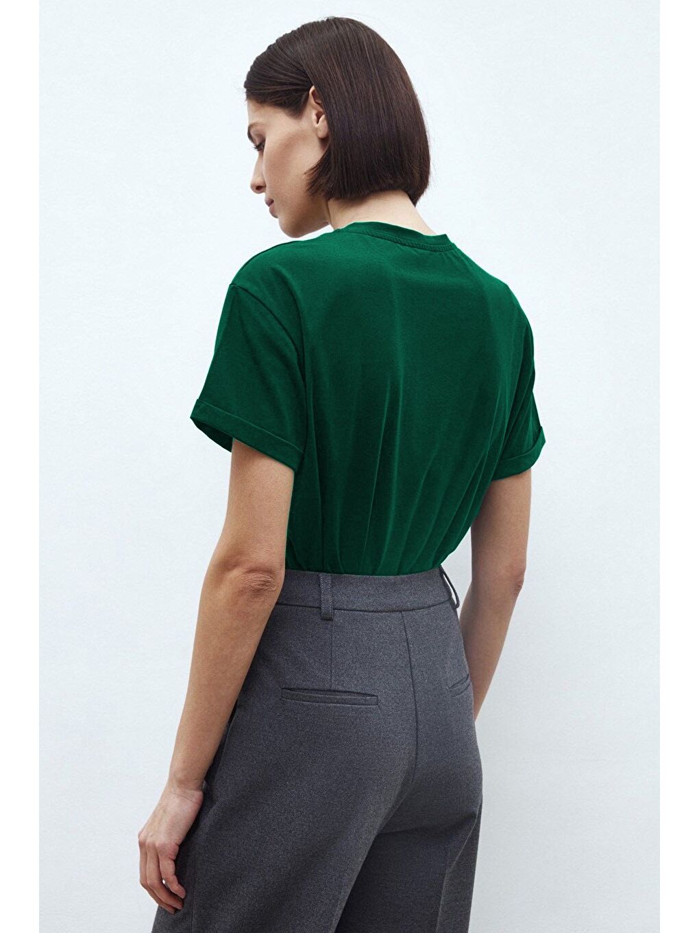 Petrol Yeşili Tişört Mg1351-2