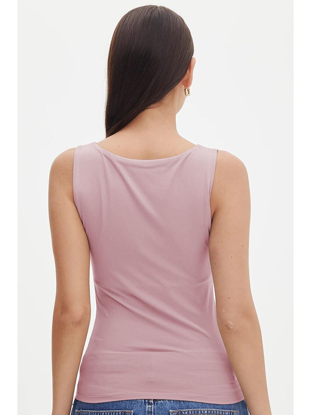 Pembe Kalın Askılı Kadın Bluz Mg1998-4