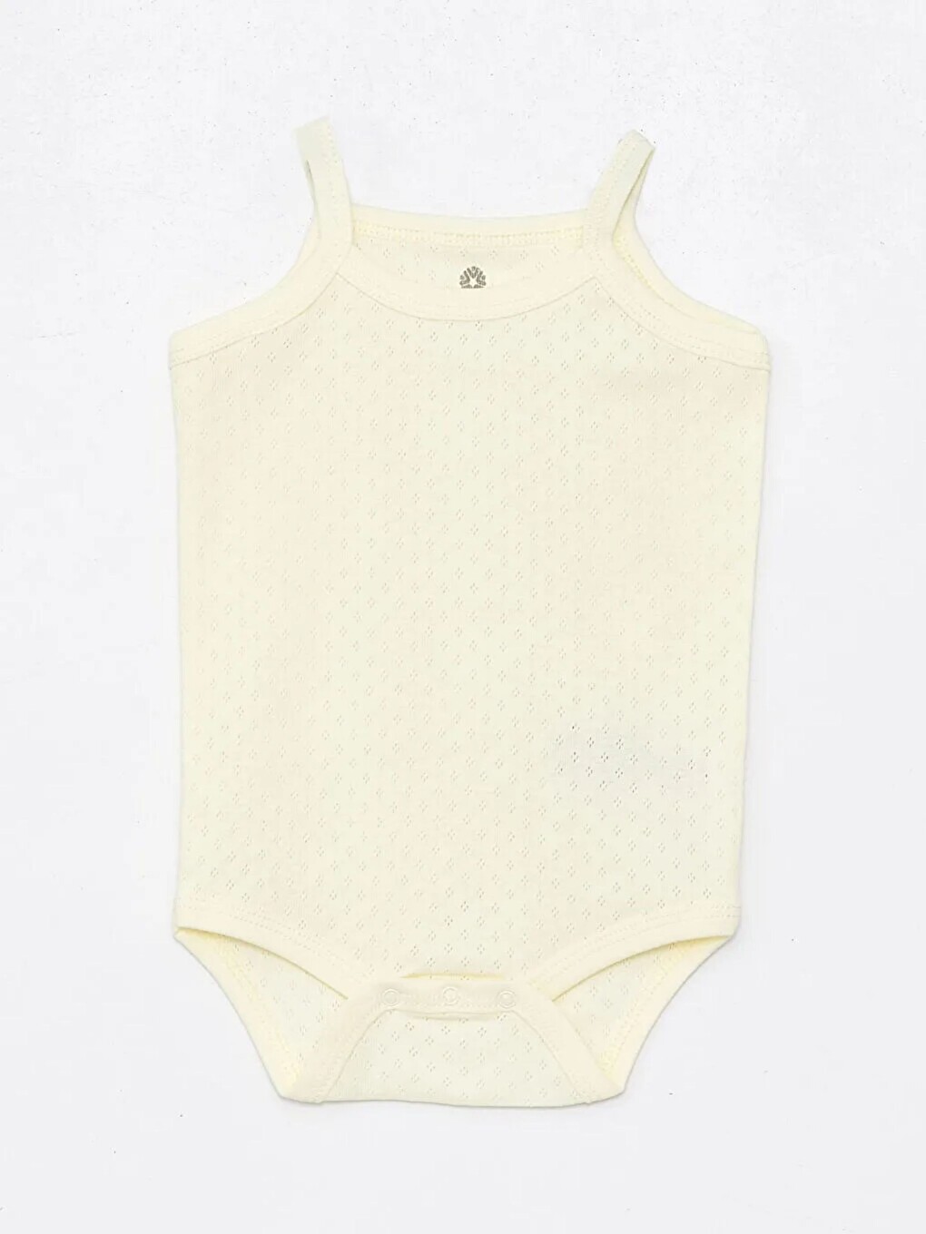 Beyaz Kare Yaka Pamuklu Kız Bebek Jakarlı Çıtçıtlı Body 5'li-1
