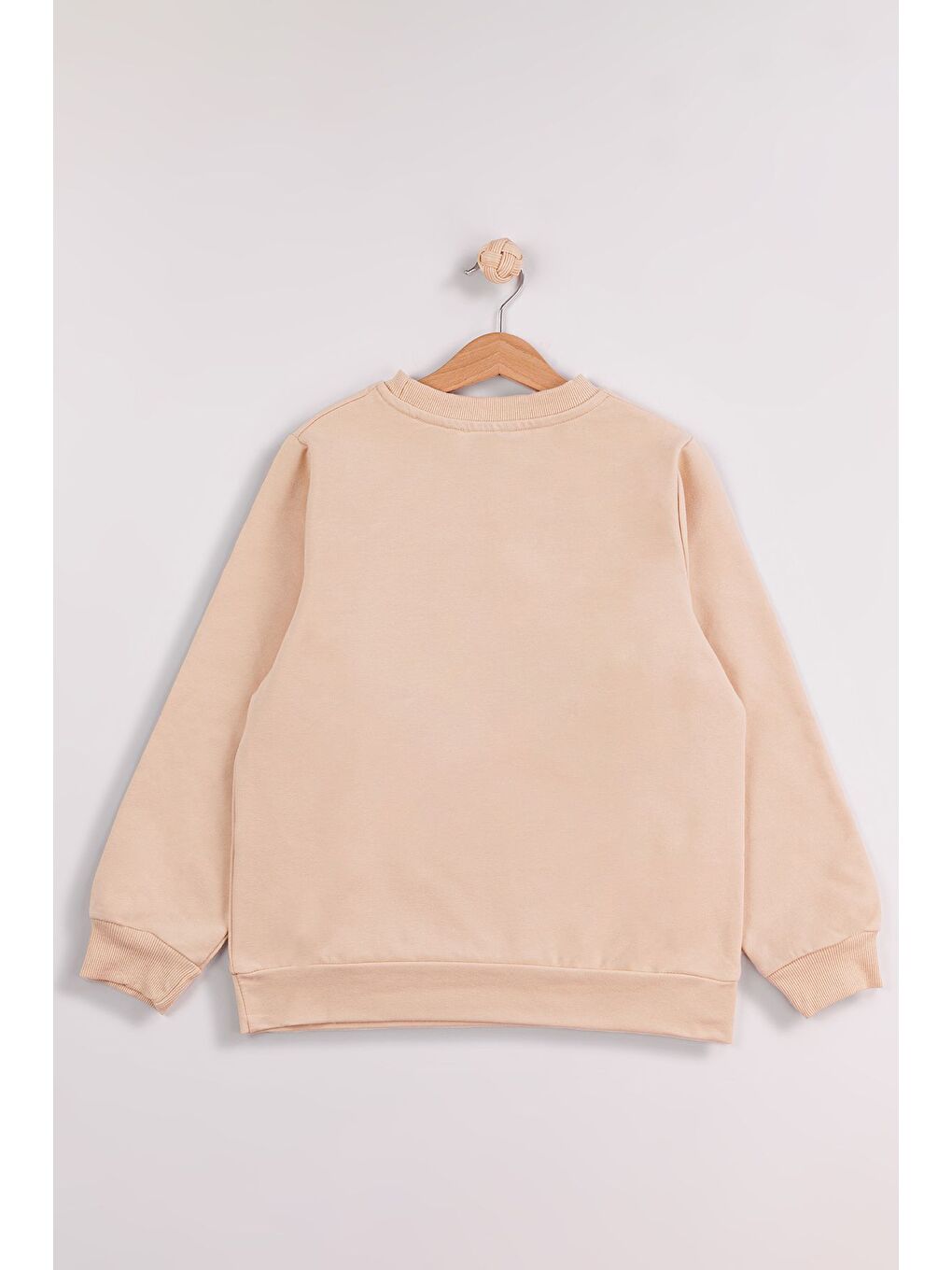 Ekru Kız Çocuk Orta Kalınlıkta Baskılı 2'li Paket Sweatshirt-3