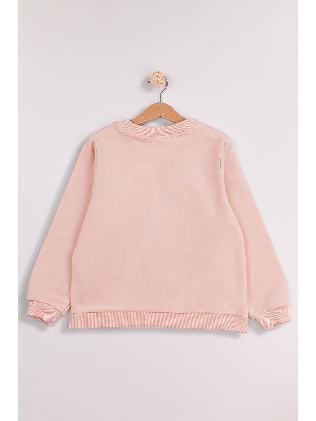 Ekru Kız Çocuk Orta Kalınlıkta Baskılı 2'li Paket Sweatshirt-5