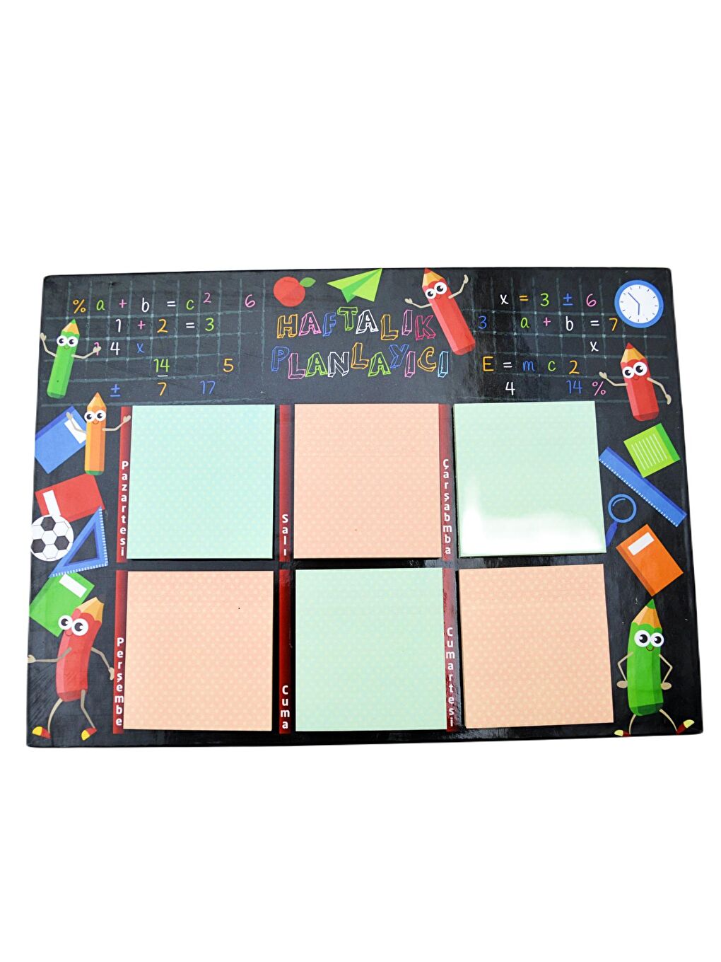 29x21 50 Yaprak 6 Blok Başarı Haftalık Planlayıcı Kalemler (BH-3464)