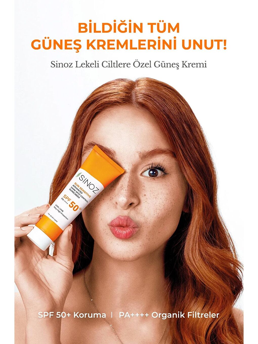 Sinoz Şeffaf SPF 50+ Aydınlatıcı Etkili Yüksek Koruyucu Niacinamide İçeren Yüz Güneş Kremi 50 ml - 4