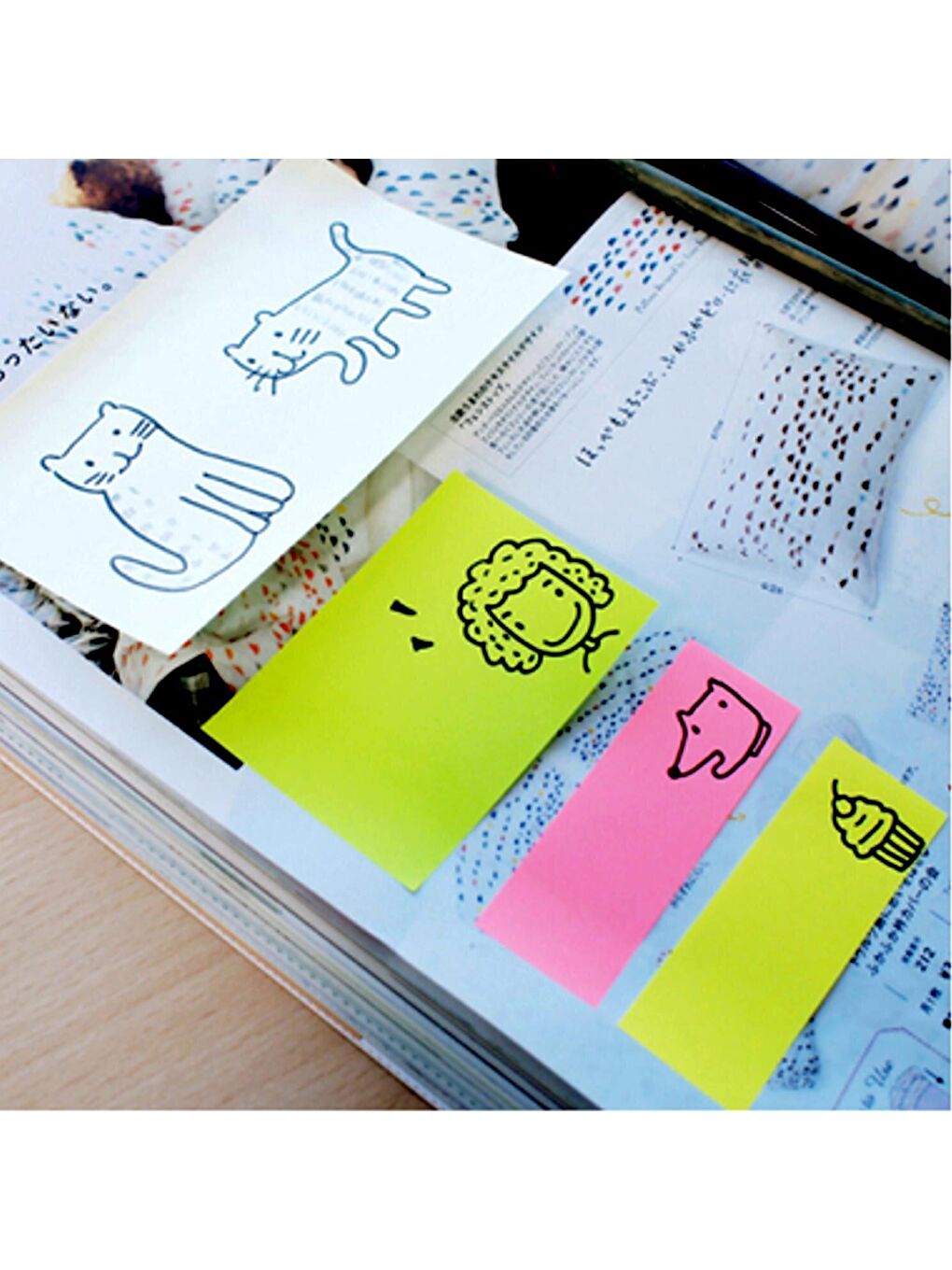 50x75 mm Neon Renk Sticky Yapışkanlı Not Kağıdı 100 Yaprak (656N) 4 Adet-8