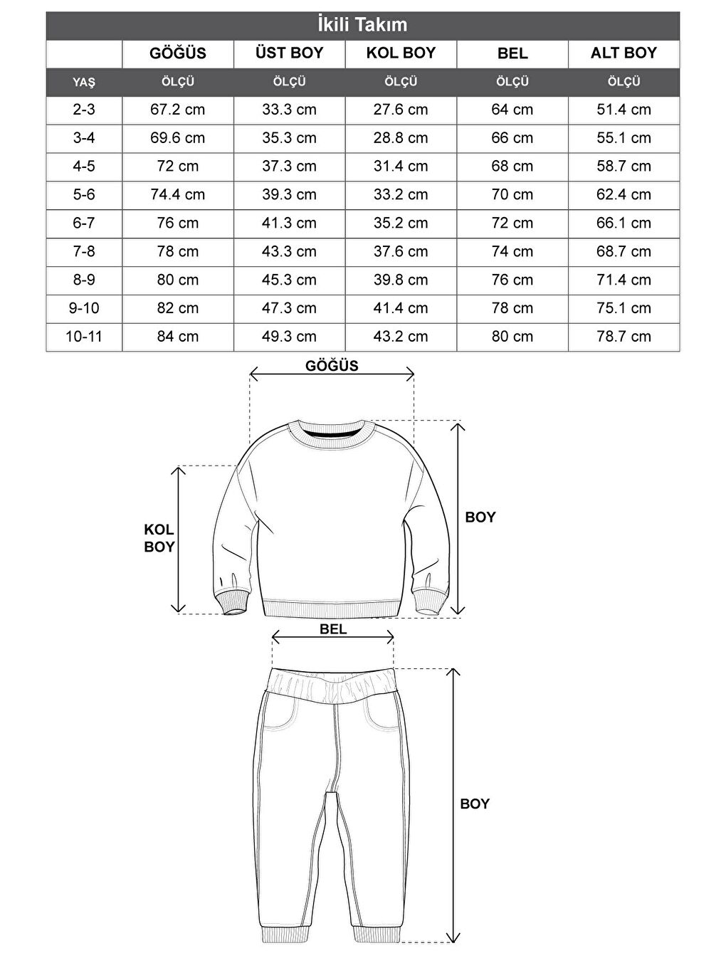 Pembe Bisiklet Yaka Uzun Kol Cıcek Nakıs Baskılı Somon Renk Kız Çocuk Ikılı Takım-3