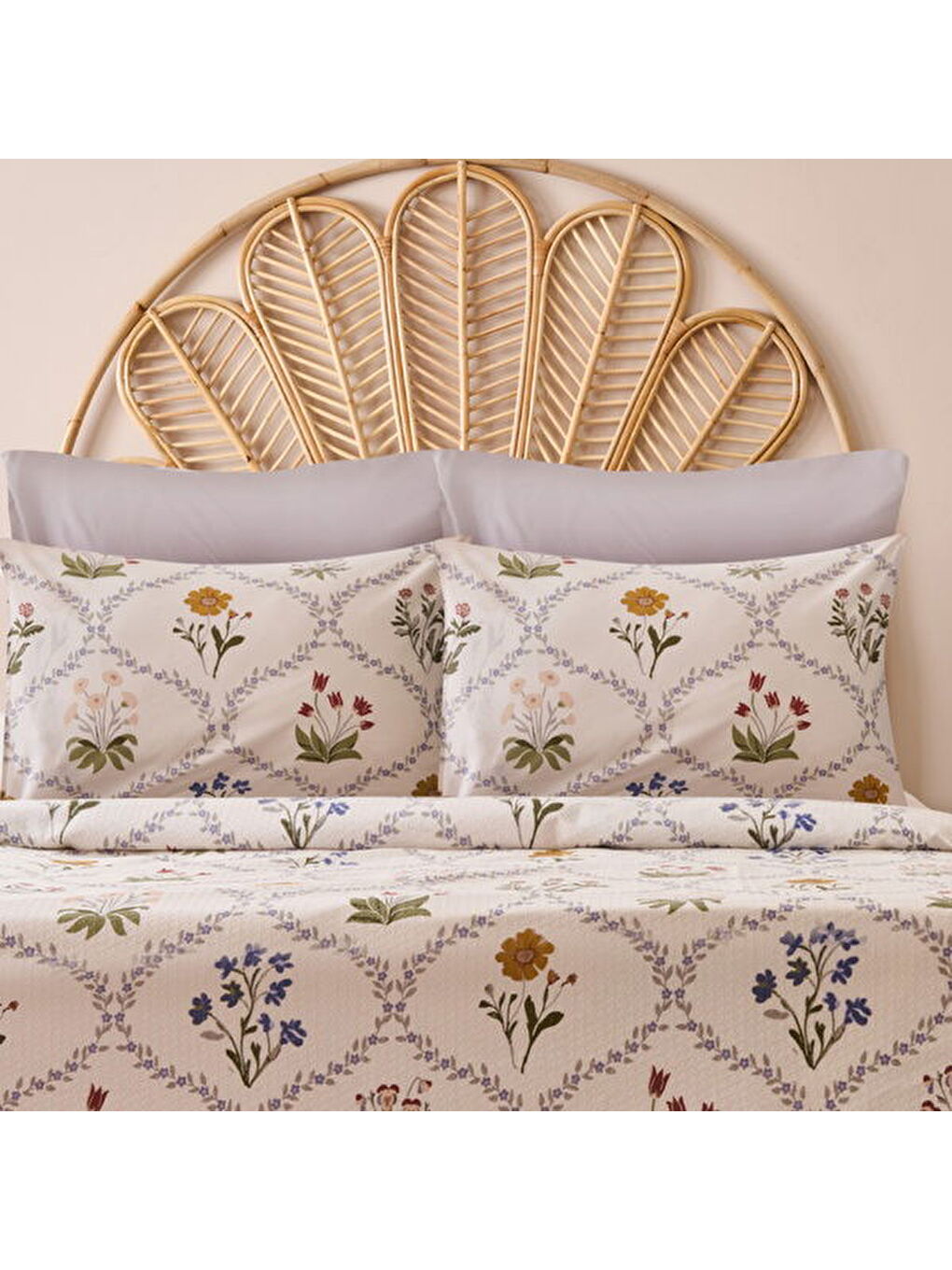 Soft Nostra 2'li Yastık Kılıfı - Ekru - 50x70 cm