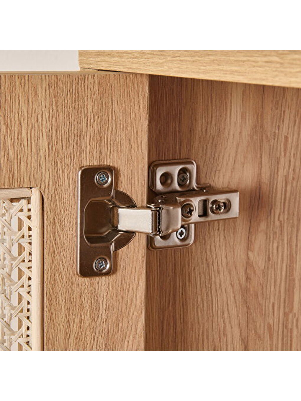 Kahverengi 2 Kapaklı Hazeran Çok Amaçlı Dolap - Safir Meşe - 80 cm-1