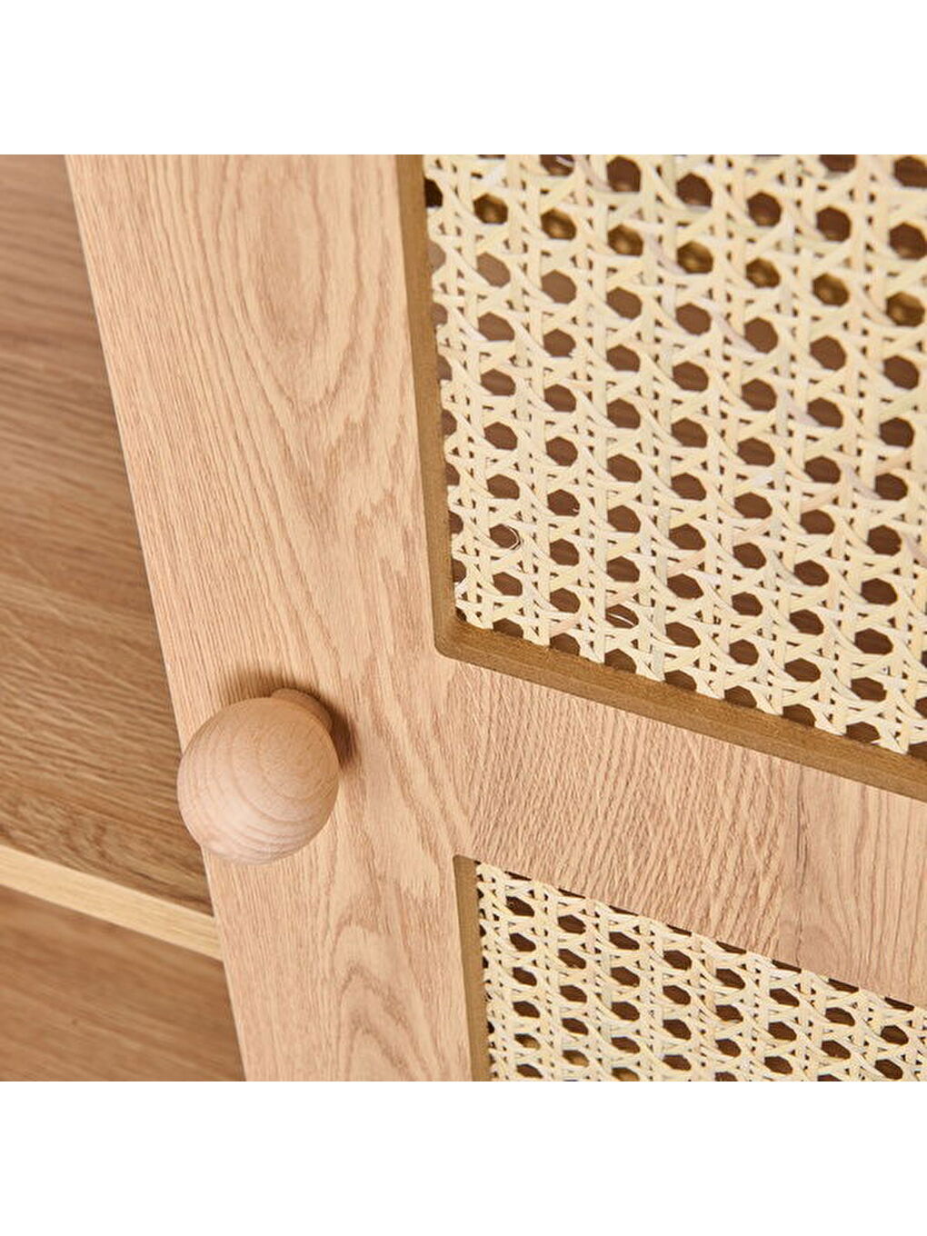 Kahverengi 2 Kapaklı Hazeran Çok Amaçlı Dolap - Safir Meşe - 80 cm-4